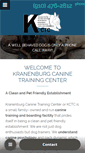 Mobile Screenshot of kranenburgdogtraining.com