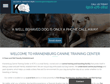 Tablet Screenshot of kranenburgdogtraining.com